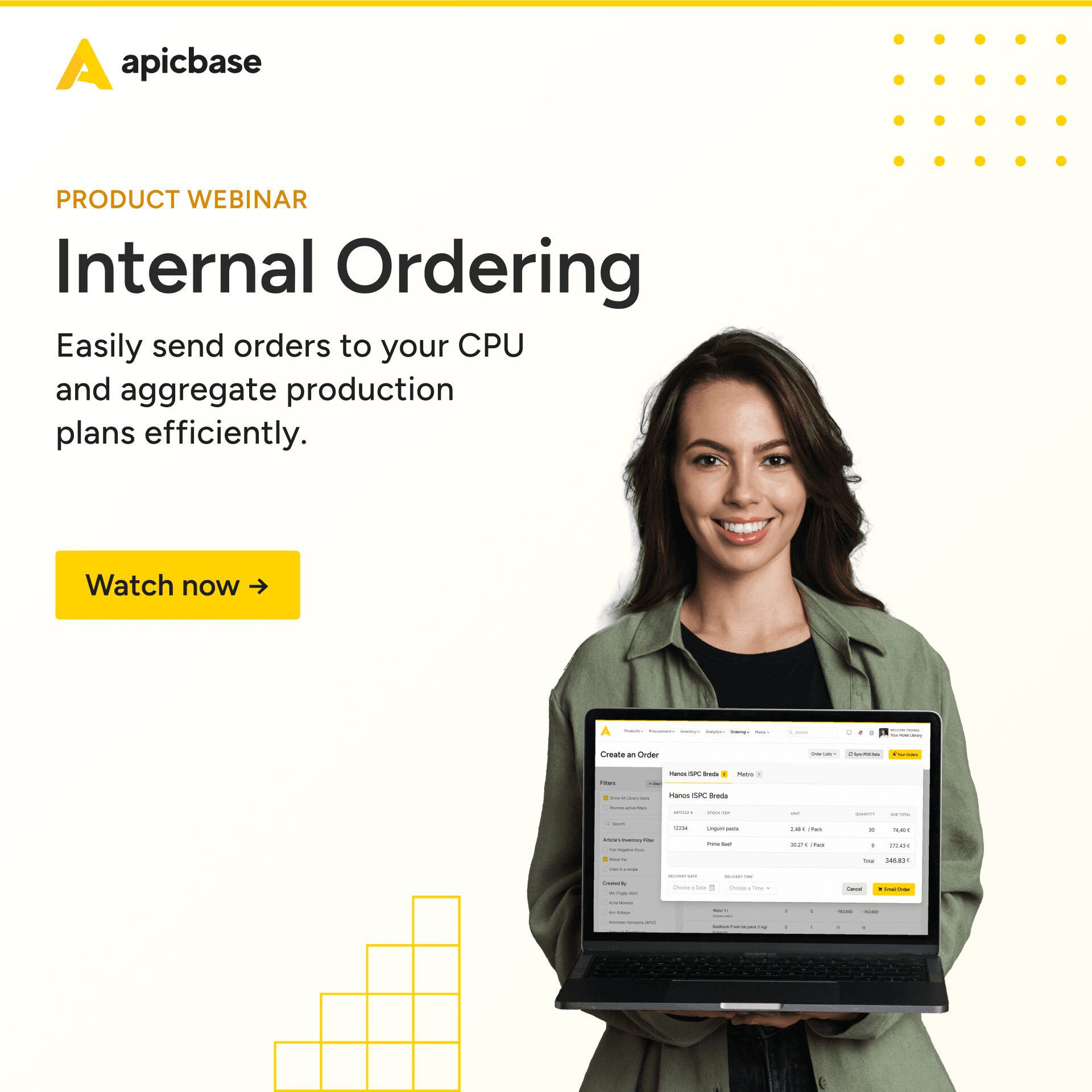 Apicbase Webinar - Internal Ordering