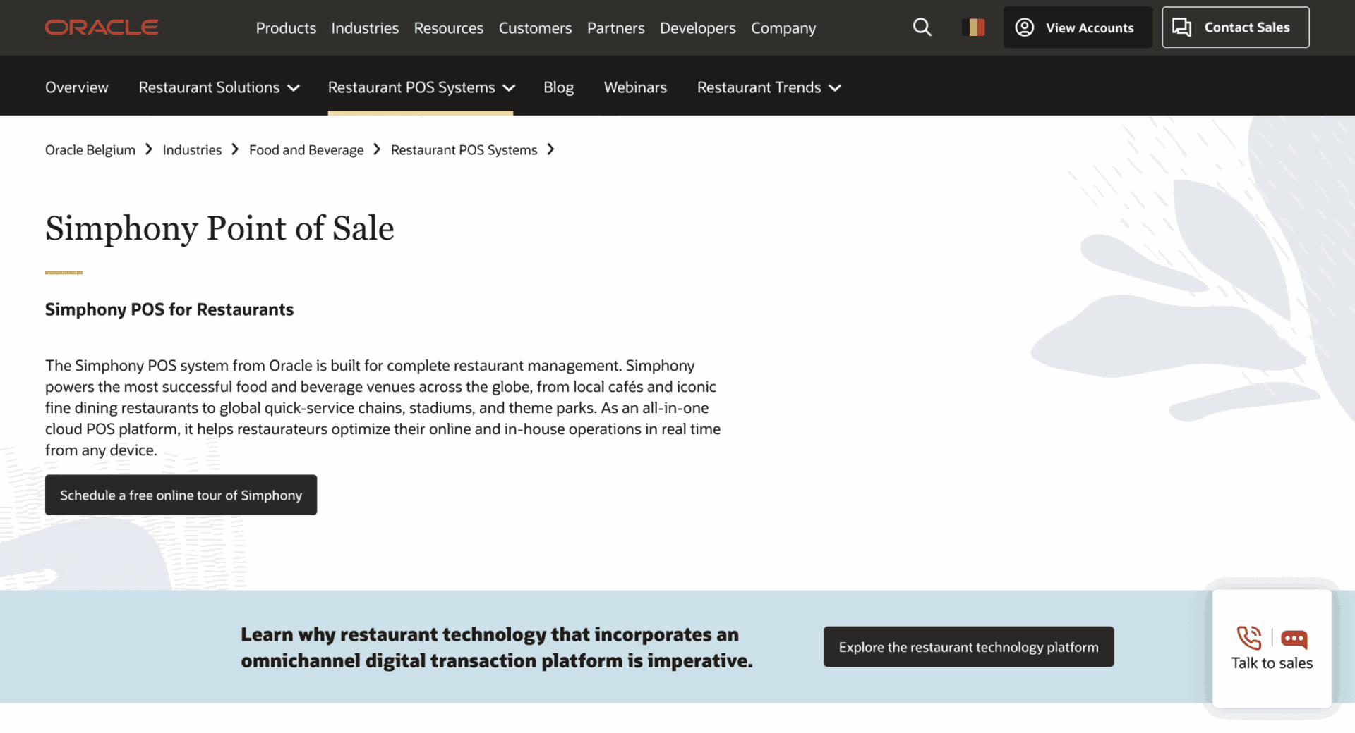Oralce (Micros Simphony)