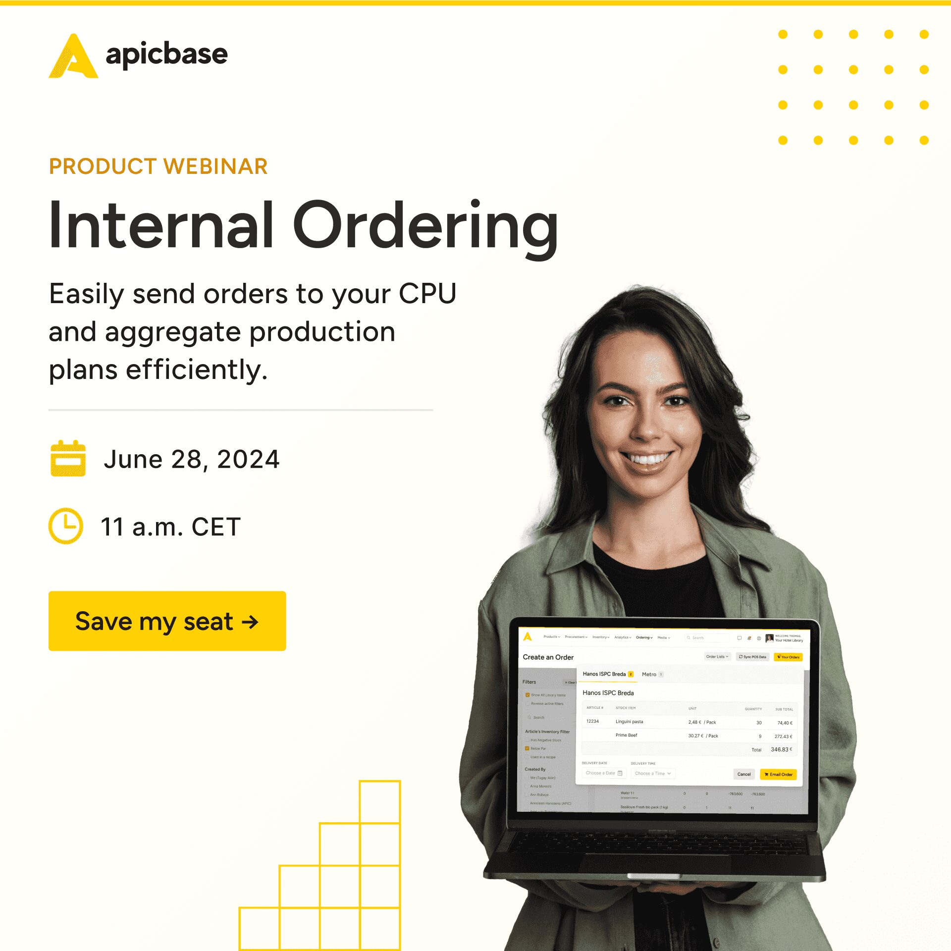 Apicbase Webinar - Internal Ordering webinar
