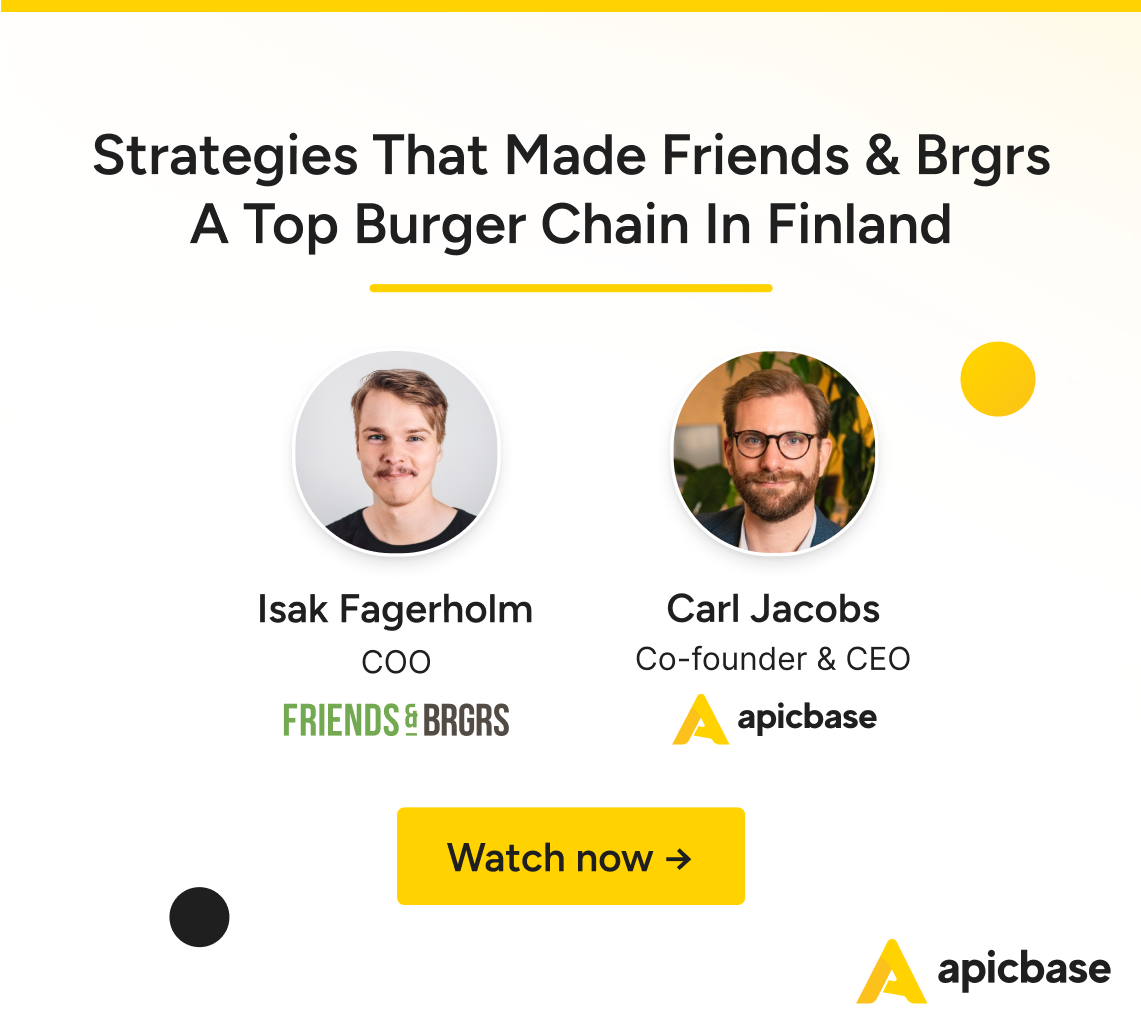 Apicbase Podcast - Isak Fagerholm - Friends & Brgrs