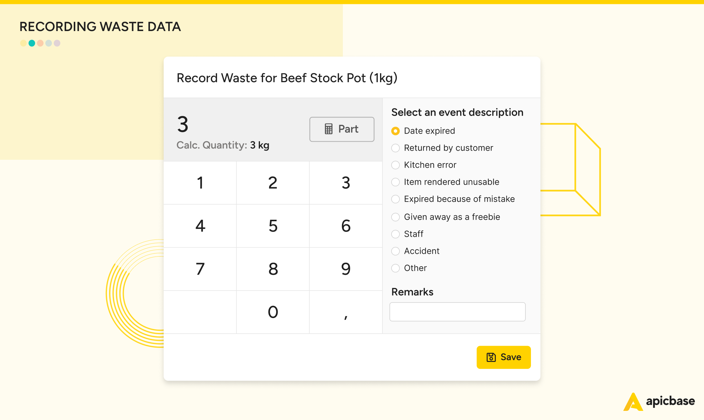 Restaurant Food Waste Logs Recording Data