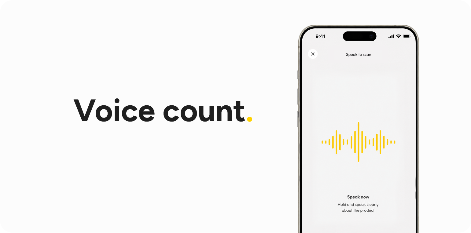 voice counting stock in restaurants speaking in app apicbase